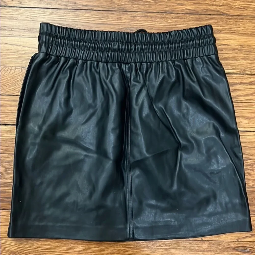 Topshop Black Smocked Mini Skirt Casual